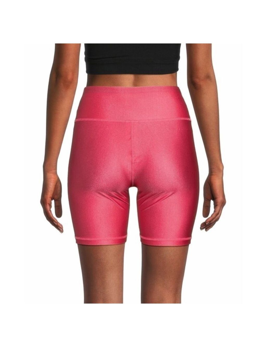 DKNY SPORT Pink High Shine High Waist Bike Shorts XS - Picture 2 of 10